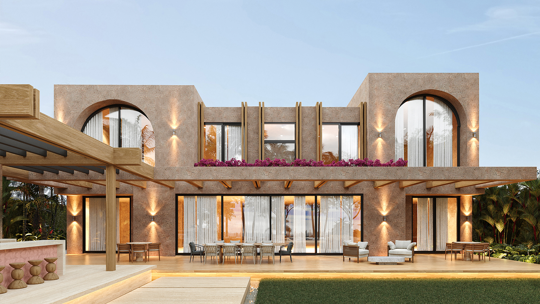 PROYECTO PUNTA CANA - FACHADA POSTERIOR 916 2